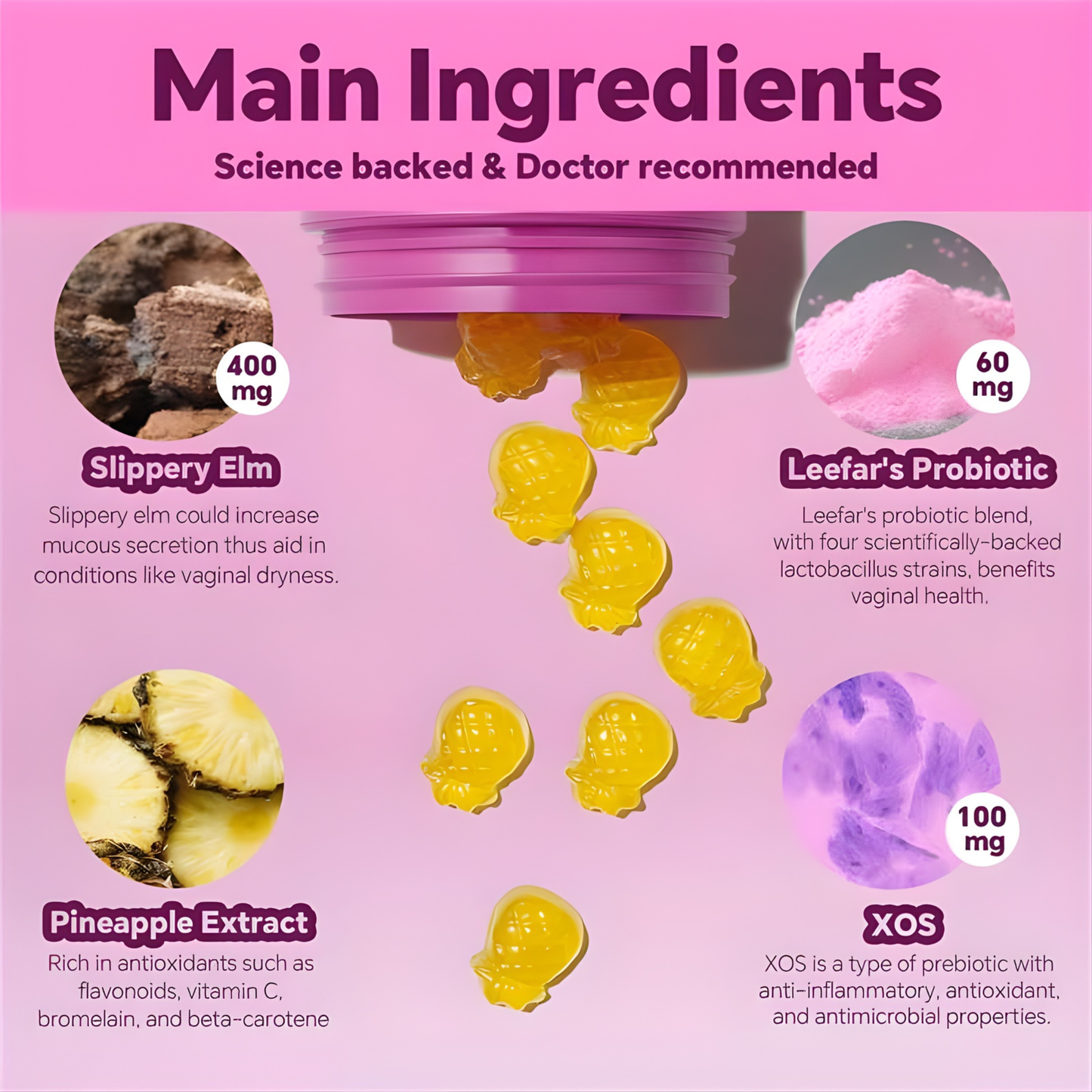 Juicy Feminine Probiotics Gummies